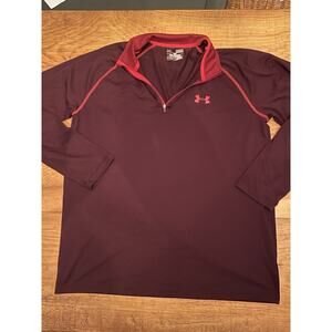 Under Armour Mens 1/4 Zip Pullover Medium Activewear Long Sleeve Workout